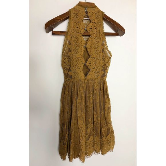 FREE PEOPLE LACE VERUSHKA MINI DRESS - Picture 6 of 7